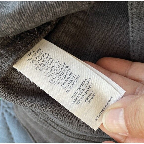 Faherty Women’s Stretch Terry 5 Pocket Straight Pant 29 Washed Black - Picture 9 of 16